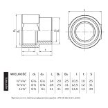 ERŐSÍTETT KARMANTYÚ SZŰKÍTŐ (240G) BB  3/4"-1/2" (1/20)
