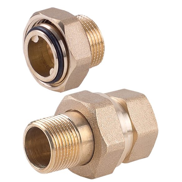 S.RÉZ KB. HOLLANDI, EGYENES, KÓNUSZOS, GUMI O-GYŰRŰVEL 1/2" (1/10)