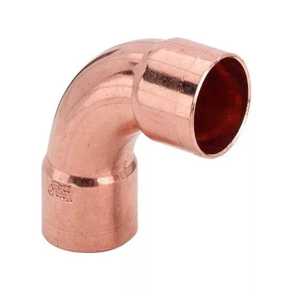 VÖRÖSRÉZ CSŐÍV (5002A) 90° BB  22 MM