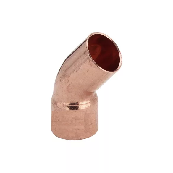 VÖRÖSRÉZ CSŐÍV (5040) 45° KB  35 MM