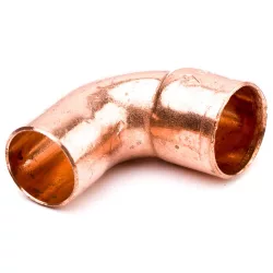 VÖRÖSRÉZ KÖNYÖK (5092) 90° KB  15 MM