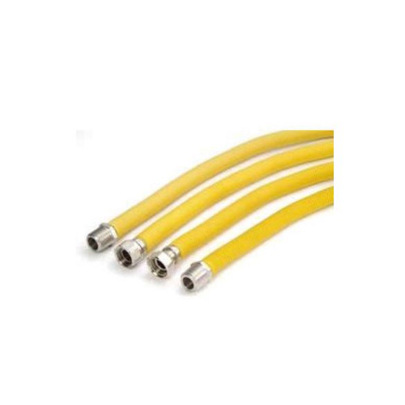 ACÉLBORDÁS GÁZBEKÖTŐ KB 1/2" 1000-2000MM (1/50)