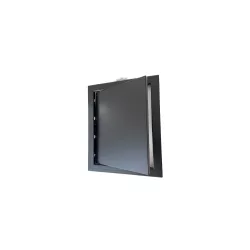 ABS szervízajtó 150x150mm FEKETE, müa. VORTZ