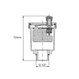 AUTOMATA LÉGTELENÍTŐ 1/2" ALACSONY (1/120)