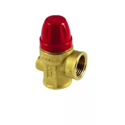   Biztonsági szelep fűtésrendszerhez manométer csatl.1/2" x 1/2", 2,5 bar (Max. hőmérséklet 110°C)