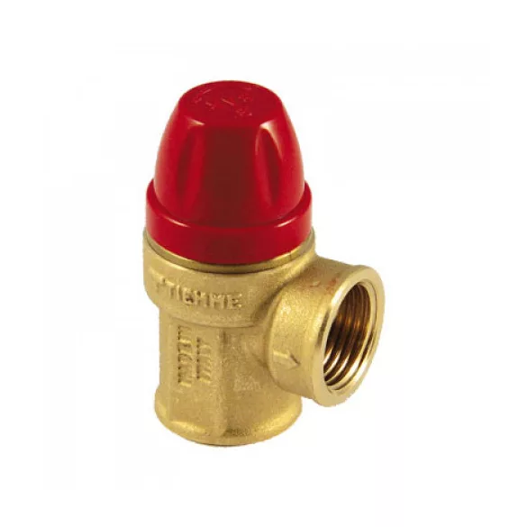 Biztonsági szelep fűtésrendszerhez 1/2" x 1/2", 10 bar (Max. hőmérséklet 110°C)