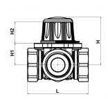 GOSHE MOTOROZHATÓ HÁROMJÁRATÚ KEVERŐSZELEP 5/4" / KVS.18