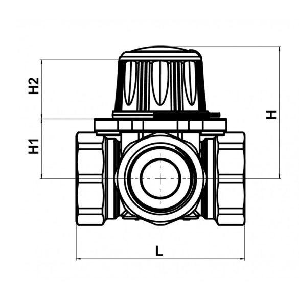 GOSHE MOTOROZHATÓ HÁROMJÁRATÚ KEVERŐSZELEP 5/4" / KVS.18