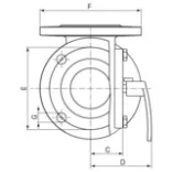 ESBE 3F80-150 karimás szelep PN6 (11101000)