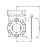 ESBE VRG131/32-16 keverőszelep,belső 5/4 (11601200)