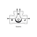 ESBE VRG231/20-6,3 váltószelep belső 3/4 (11620100)