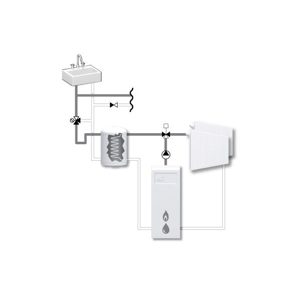 ESBE VRG231/20-6,3 váltószelep belső 3/4 (11620100)