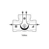 ESBE VRG231/32-16 váltószelep belső 5/4" (11620300)