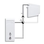 ESBE VRG141/25-10 keverőszelep,belső 1" (11640400)