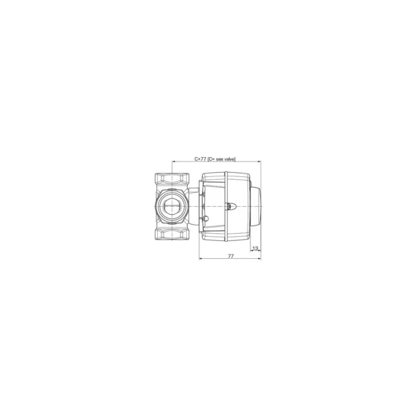 ESBE ARA653 motor 24V 60sec 3pont 6Nm (12100200)