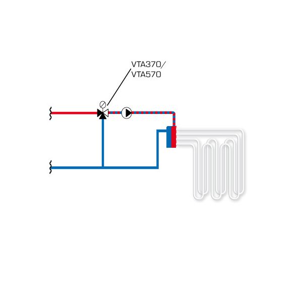 ESBE VTA372 20-55C külső 1" kvs 3,4 (31200100)