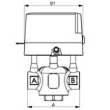 ESBE ZRS234/20-4,6 motoros golyóscsap (43123200)