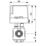 ESBE ZRS234/25-5,7 motoros golyóscsap (43123300)