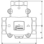 ESBE VTC511/32-14 töltőszelep 50C (51020600)