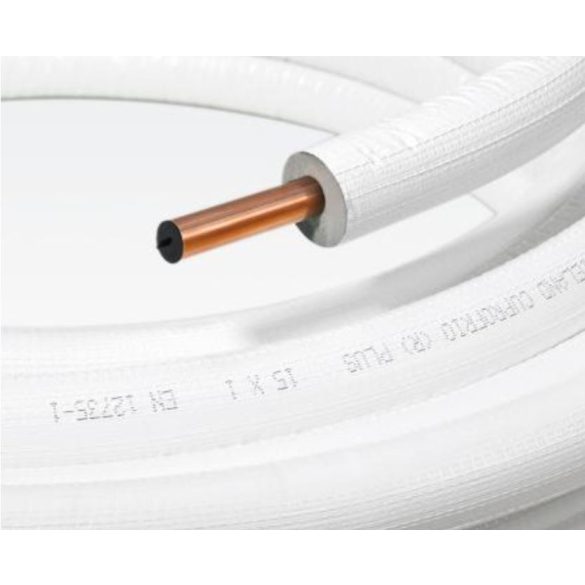 Előszigetelt klima rézcső 10mm-es 25m/tek