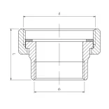 SZIVATTYÚ HOLLANDER FEKETE 1"-6/4"  (1/100)