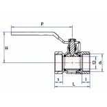 PREMIUM GRAND GOLYÓSCSAP 30BAR LAPÁTKARRAL 1/2", BB (1/12/96)