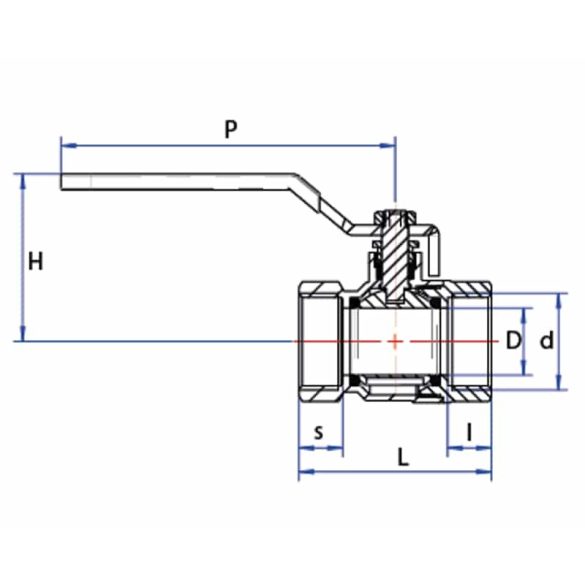 PREMIUM GRAND GOLYÓSCSAP 30BAR LAPÁTKARRAL 1", BB (1/8/64)