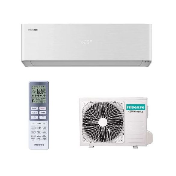 HISENSE ENERGY PRO X 3,5 KW SPLIT OLDALFALI KLÍMA SZETT (QH35XV4AG+AS35XV4EW)