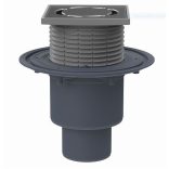 HL 310 Padlólefolyó függőleges kifolyóval, bűzzárral 115x115mm