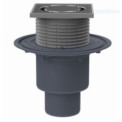   HL 310 Padlólefolyó függőleges kifolyóval, bűzzárral 115x115mm