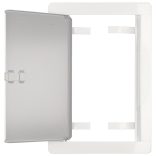 Saválló acél kéményajtó 140x140mm fehér VORTZ (1/10)