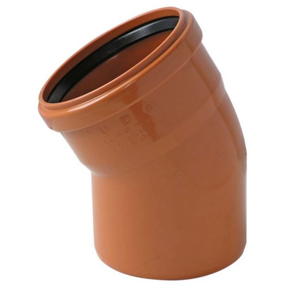 Csatorna ív KG PVC 110/30°