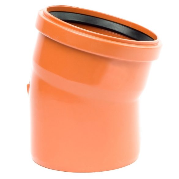 Csatorna ív KG PVC 125/15°