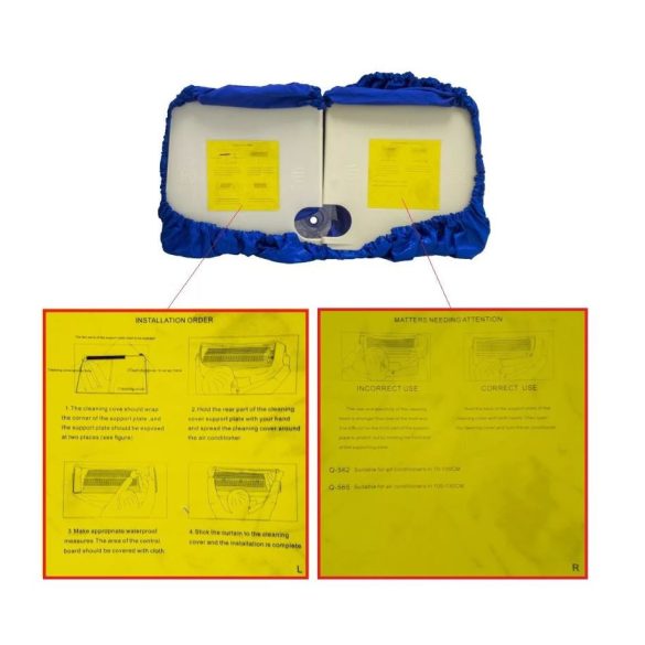 Klíma mosó zsák szett (cső+tisztító+fedlap)