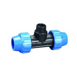 KPE T idom külső menetes műanyag 32x1"x32 KM