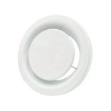 Anemosztát, FÉM elszívó légszelep festett fehér 100mm (1/7)