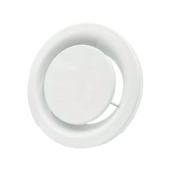   Anemosztát, FÉM elszívó légszelep festett fehér 125mm (1/7)