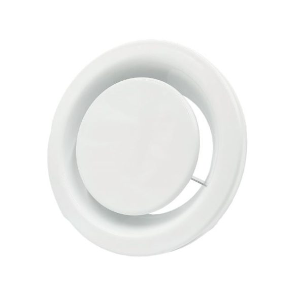 Anemosztát, FÉM elszívó légszelep festett fehér 125mm (1/7)