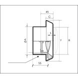 Anemosztát, MŰA univerzális 150mm csőcsonkkal (1/20)