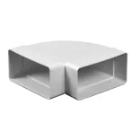 90° vízszintes könyök - PVC lapos légcsatornához 120/60 (1/24)
