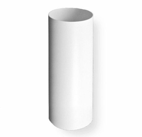 PVC merev légcsatornacső, fehér 100*1m