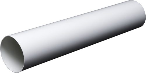 PVC merev légcsatornacső, fehér 100*1,5m