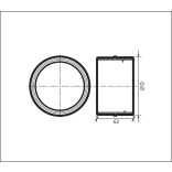 Toldó - PVC merev légcsatornához, fehér ?100 (1/24)