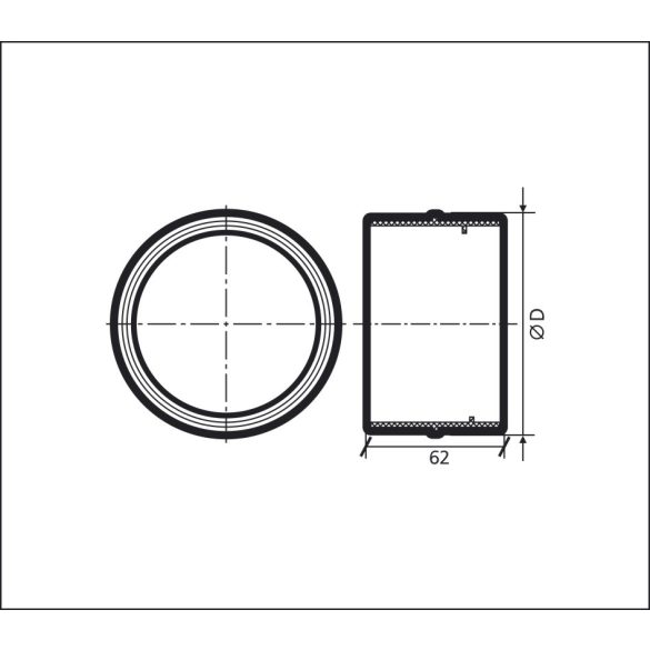 Toldó - PVC merev légcsatornához, fehér ?100 (1/24)