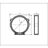 PVC clip bilincs 100mm (1/50)