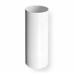 150mm 0,5m PVC merev légcsatornacső, fehér