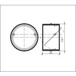Toldó VISSZACSAPÓVAL- PVC légcsatornához  ?1500 (1/28)