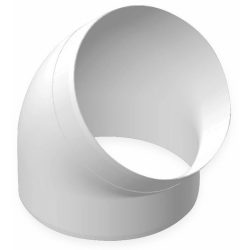 45° könyök - PVC légcsatornához ?150 (1/18)