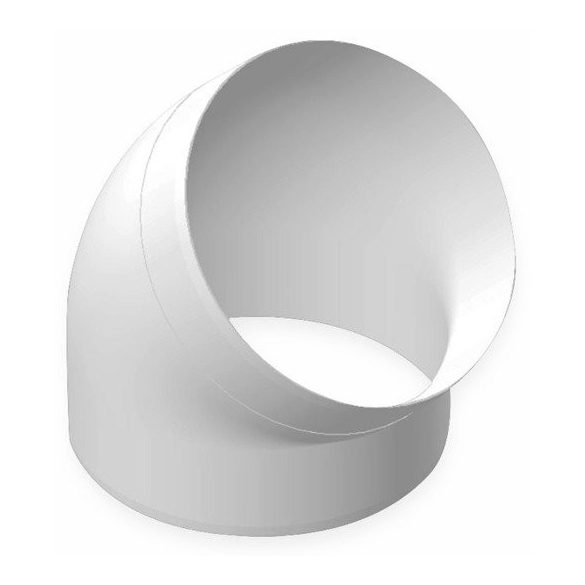 45° könyök - PVC légcsatornához ?150 (1/18)