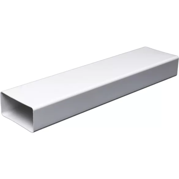 PVC lapos légcsatorna cső 120/60 1,5m/szál (1/27)